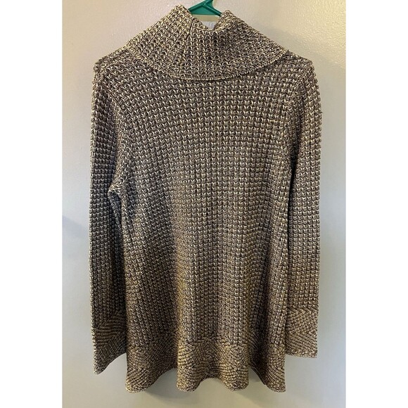 Eight Eight Eight Cowl Neck Tunic Sweater Black/White Size Small - Picture 7 of 7